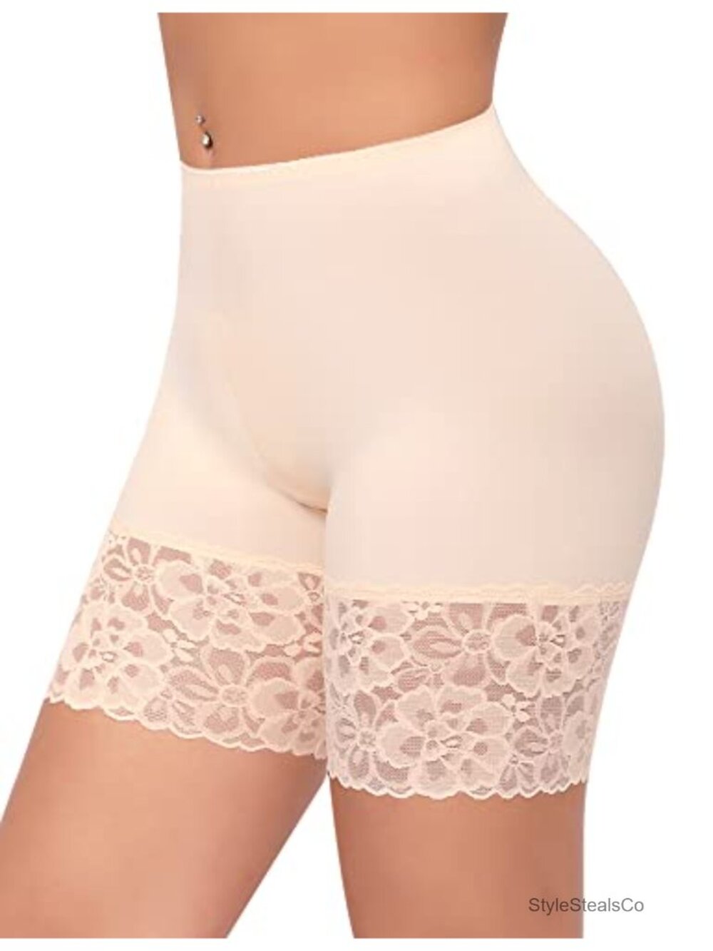 Werena Slip Shorts Under Dresses Anti Chafing Lace Boyshorts